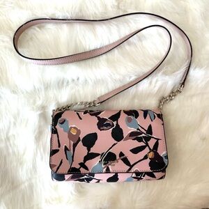 Kate Spade New York Cameron Small Flap Crossbody Pink Multi Paper Rose